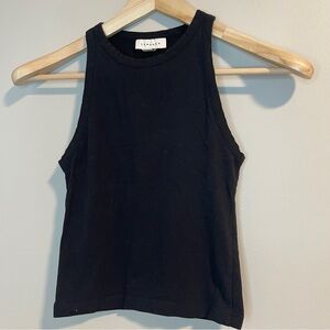 Topshop Black Sleeveless Crop Tank